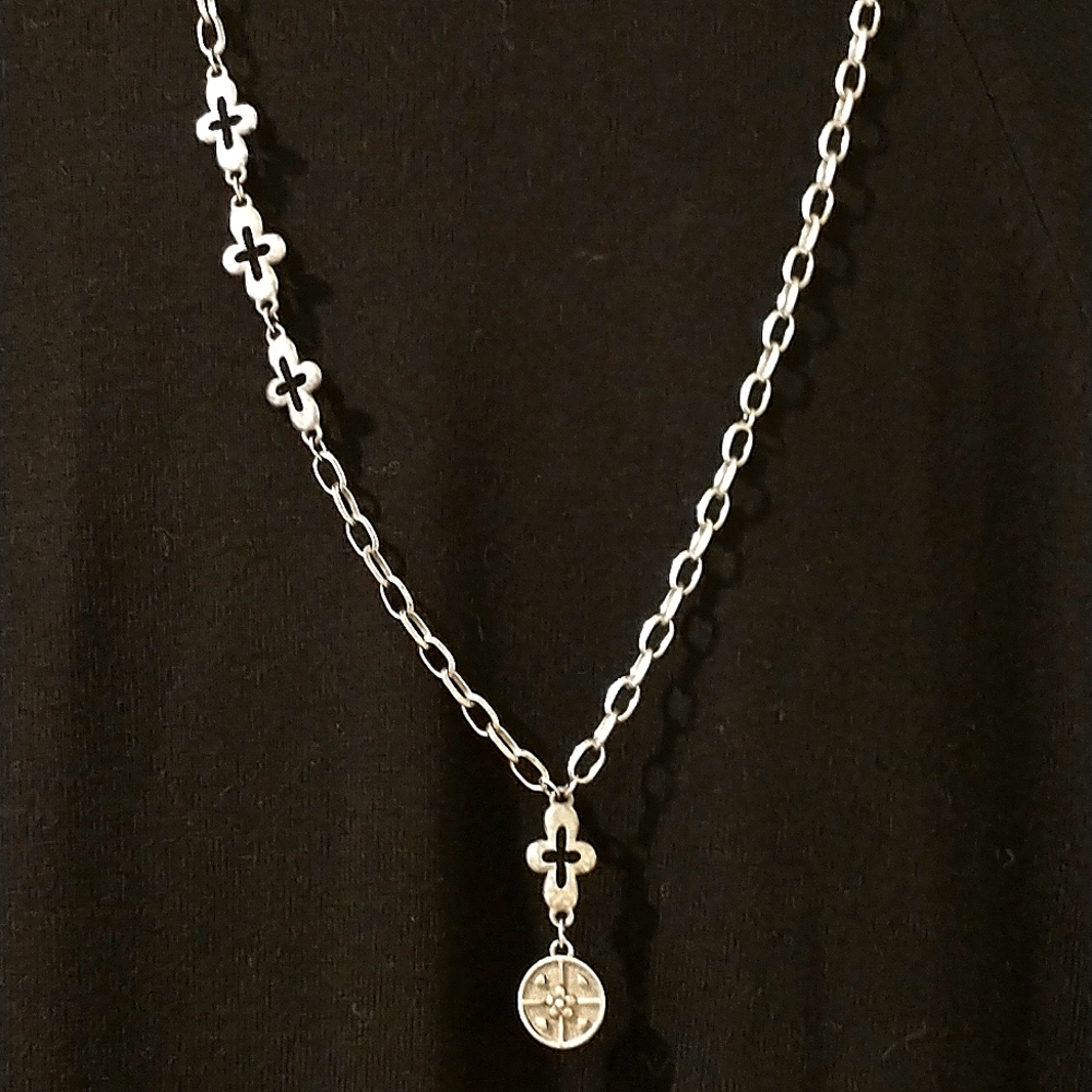 The Limited Brand 38" Long Gray Necklace